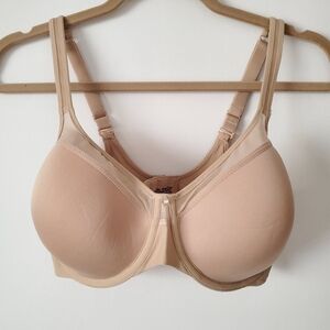 Bali One Smooth U Ultra Light Underwire Bra - Beige/Nude Size 34 DD
